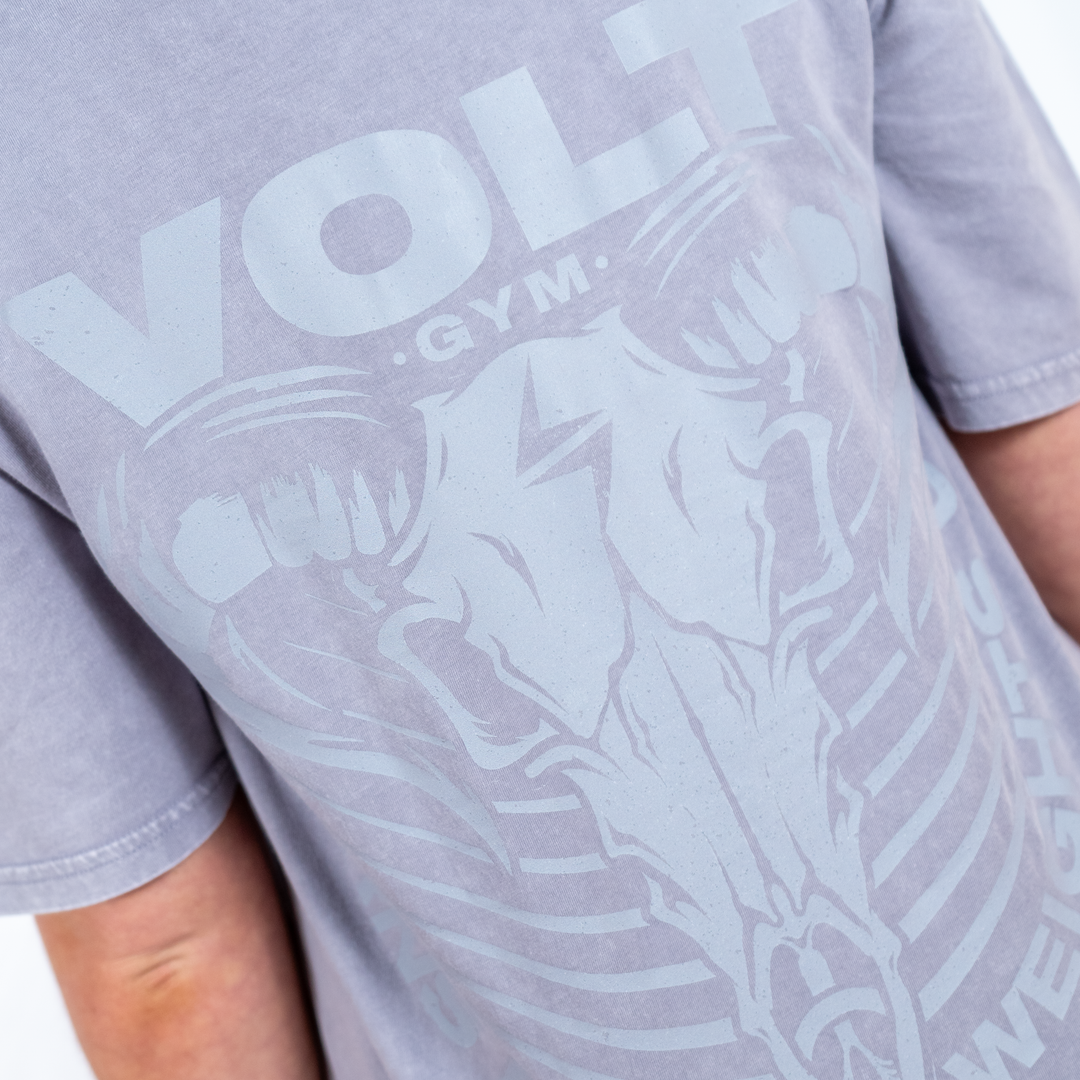 VOLT Horns Down Tee - ORCHID STONE