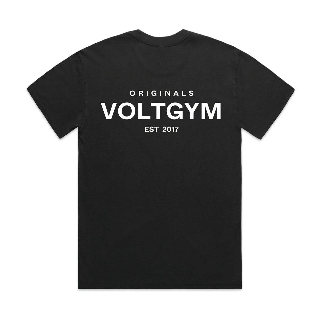 VOLT Originals Tee UNISEX - FADED BLACK