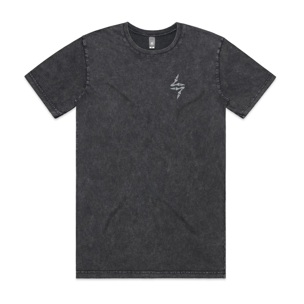 VOLT Horns Down Tee - BLACK STONE