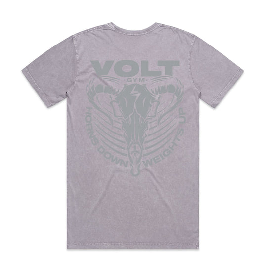 VOLT Horns Down Tee - ORCHID STONE