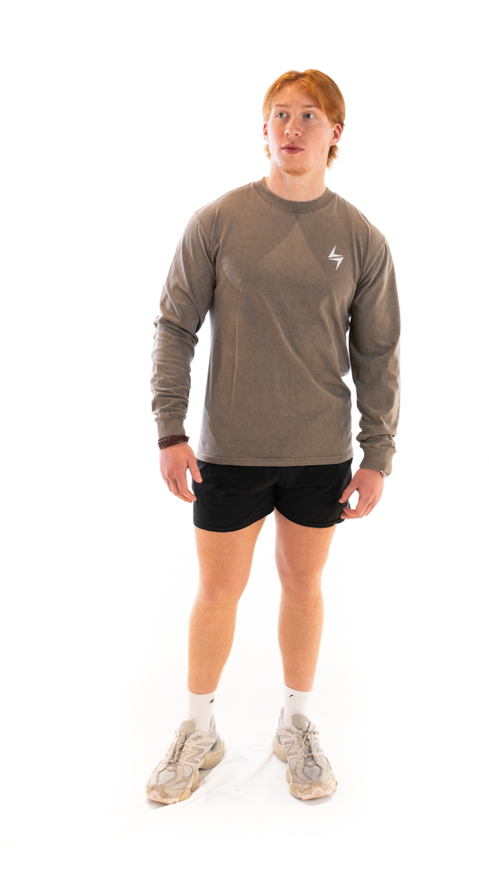 VOLT Originals Long Sleeve Top - FADED Grey