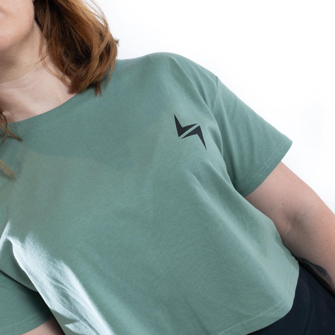 VOLT Originals Women's Cropped Tee - SAGE