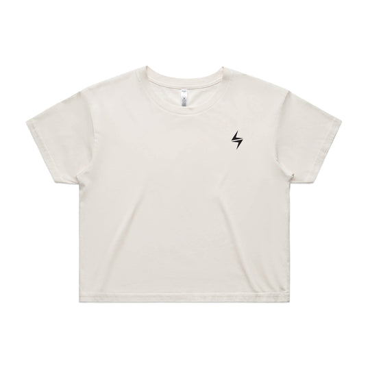 VOLT Originals Women's Cropped Tee - NATURAL